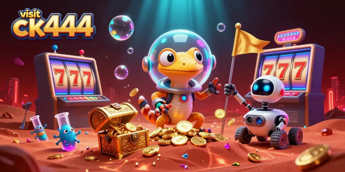 Win big by exploring the golden treasures at visit ck444 casino, featuring vibrant slot machines.