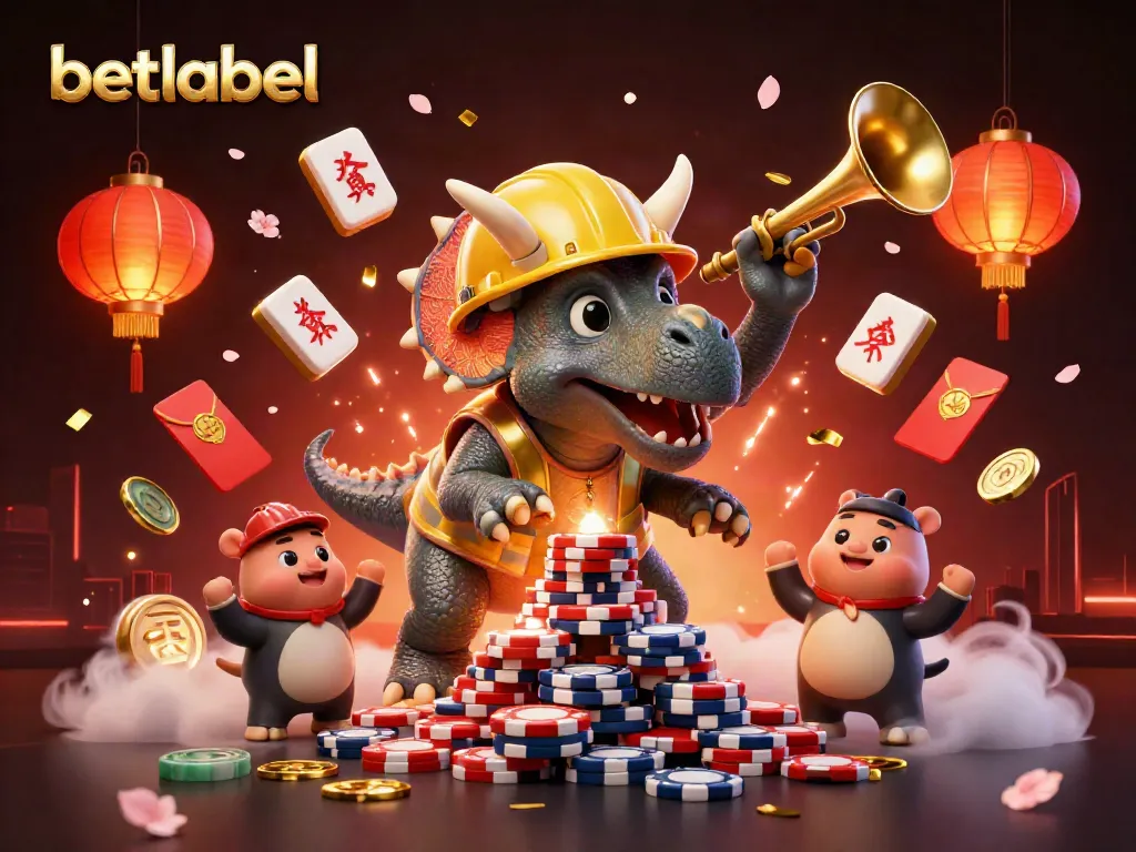 Experience the excitement of betlabel casino gaming with vibrant characters and festive elements.