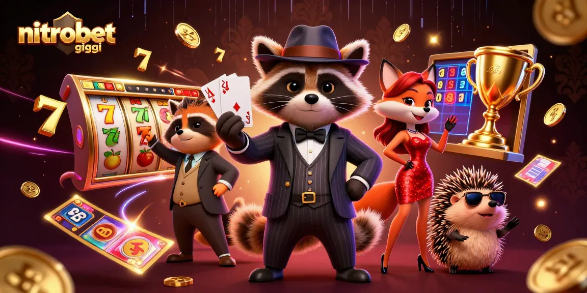 Gioca a nitrobet giochi con slot emozionanti e premi straordinari in un'illustrazione vivace.