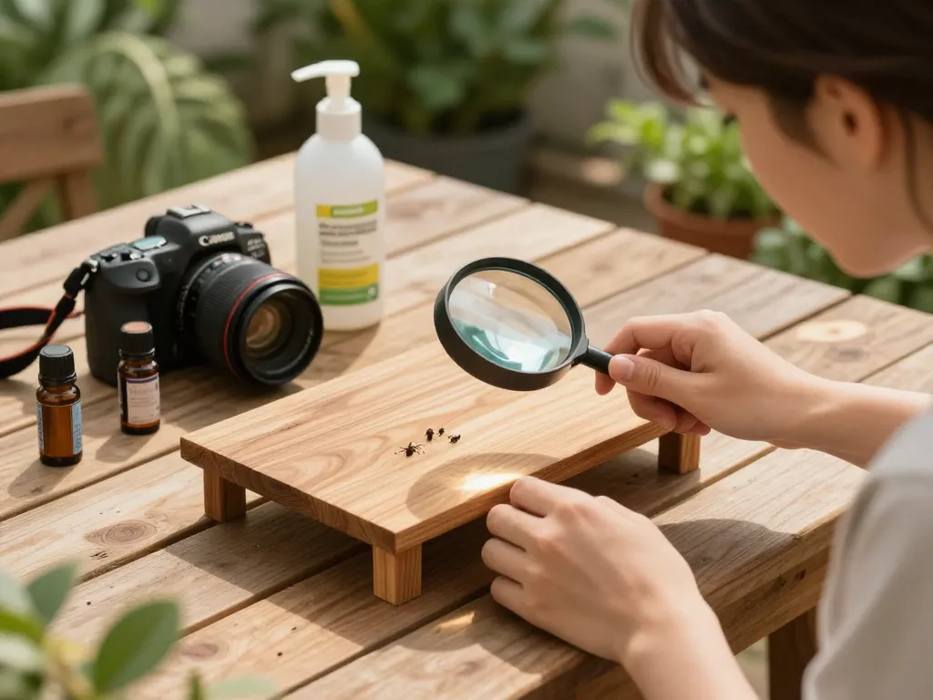 Ispezionare i mobili per tarli mentre si utilizzano rimedi naturali per eliminare i tarli in modo sicuro.