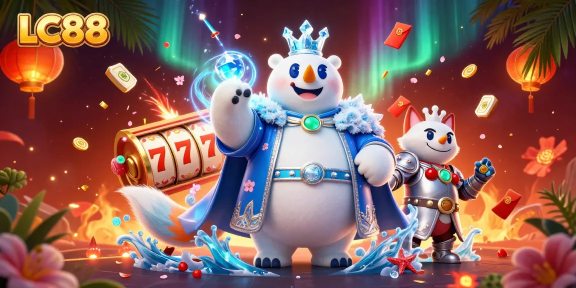 LC88 engages players with a thrilling scene of a slot game featuring iconic symbols.